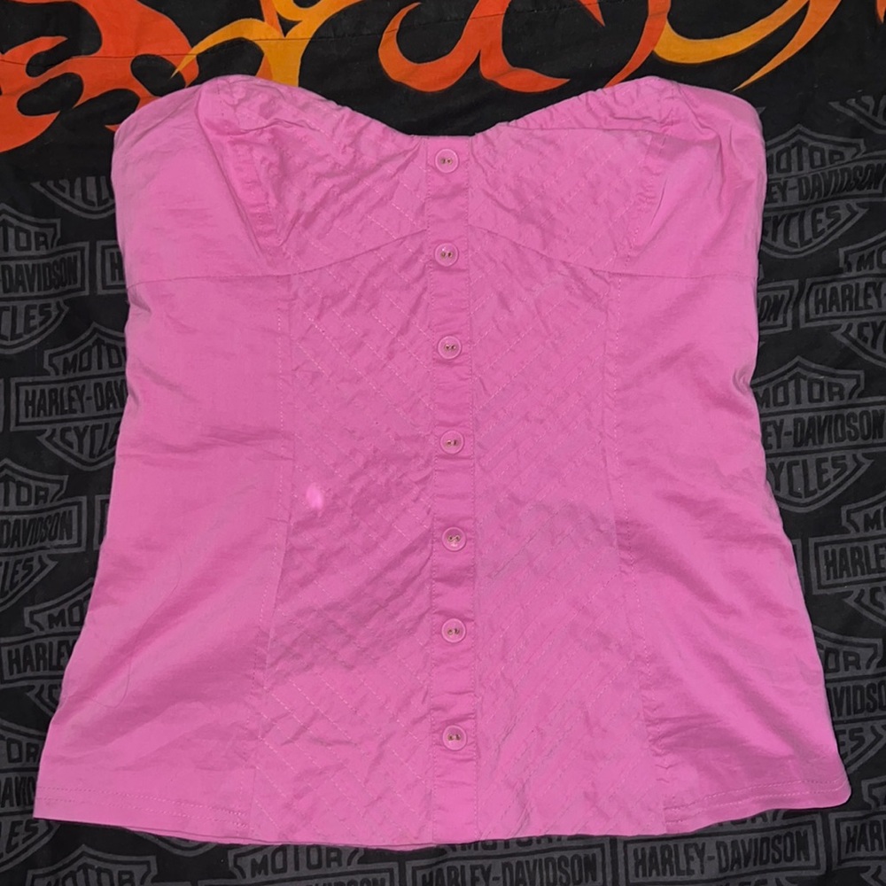 Y2k bubble gum tube top